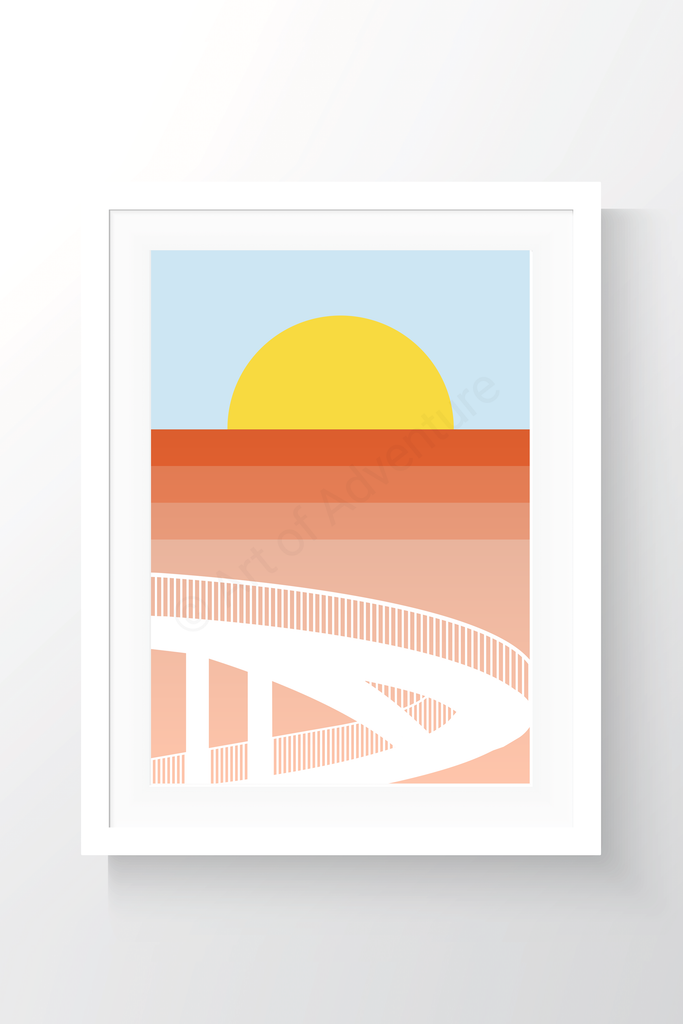 Abstract Gypsy Bridge – Thames Estuary