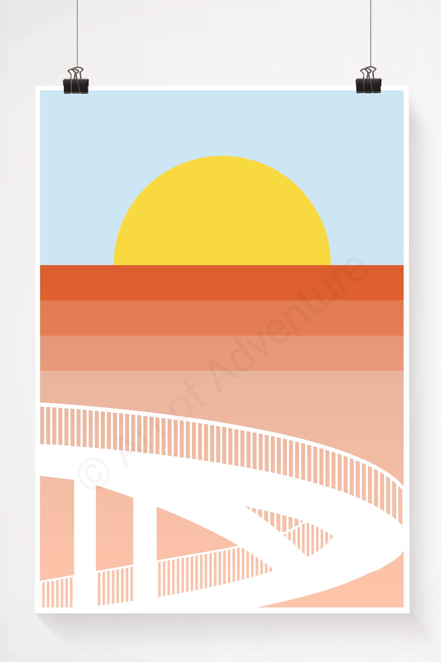 Abstract Gypsy Bridge – Thames Estuary