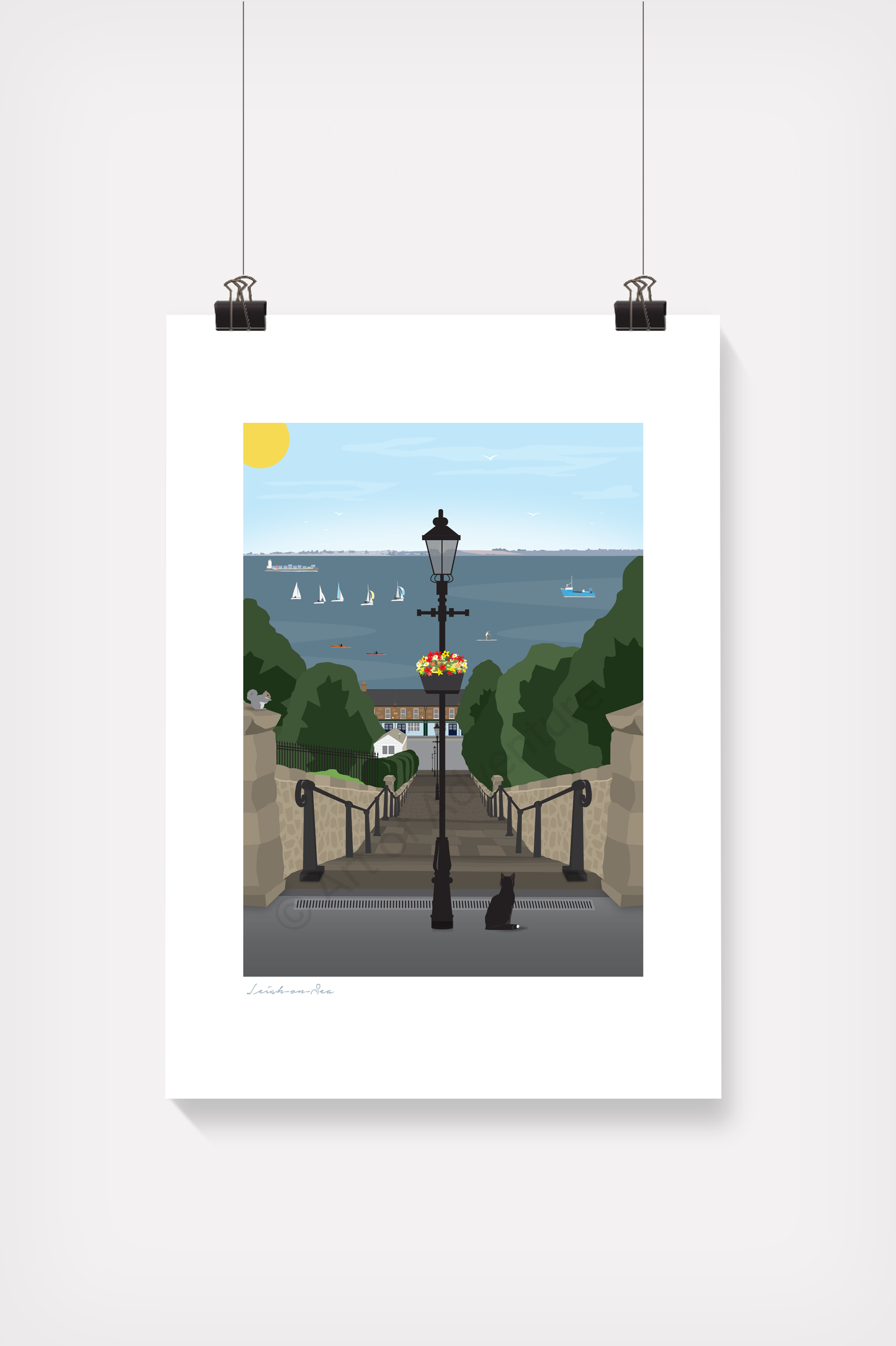 Steps Mini Print – Leigh-on-Sea