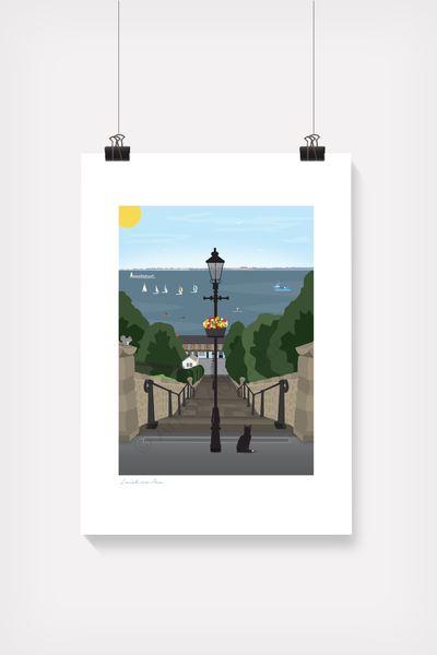 Leigh Steps Mini Print – Leigh-on-Sea