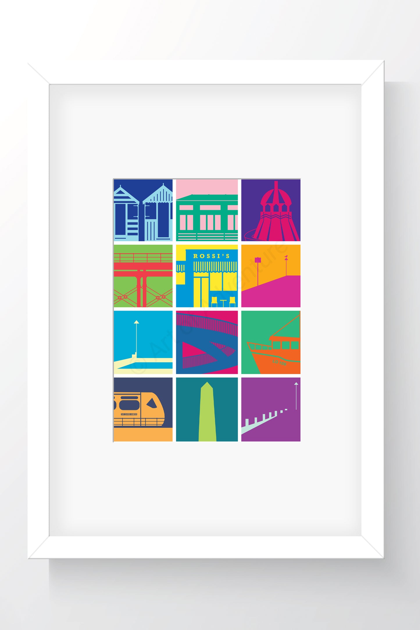 Silhouette Mini Print – Thames Estuary