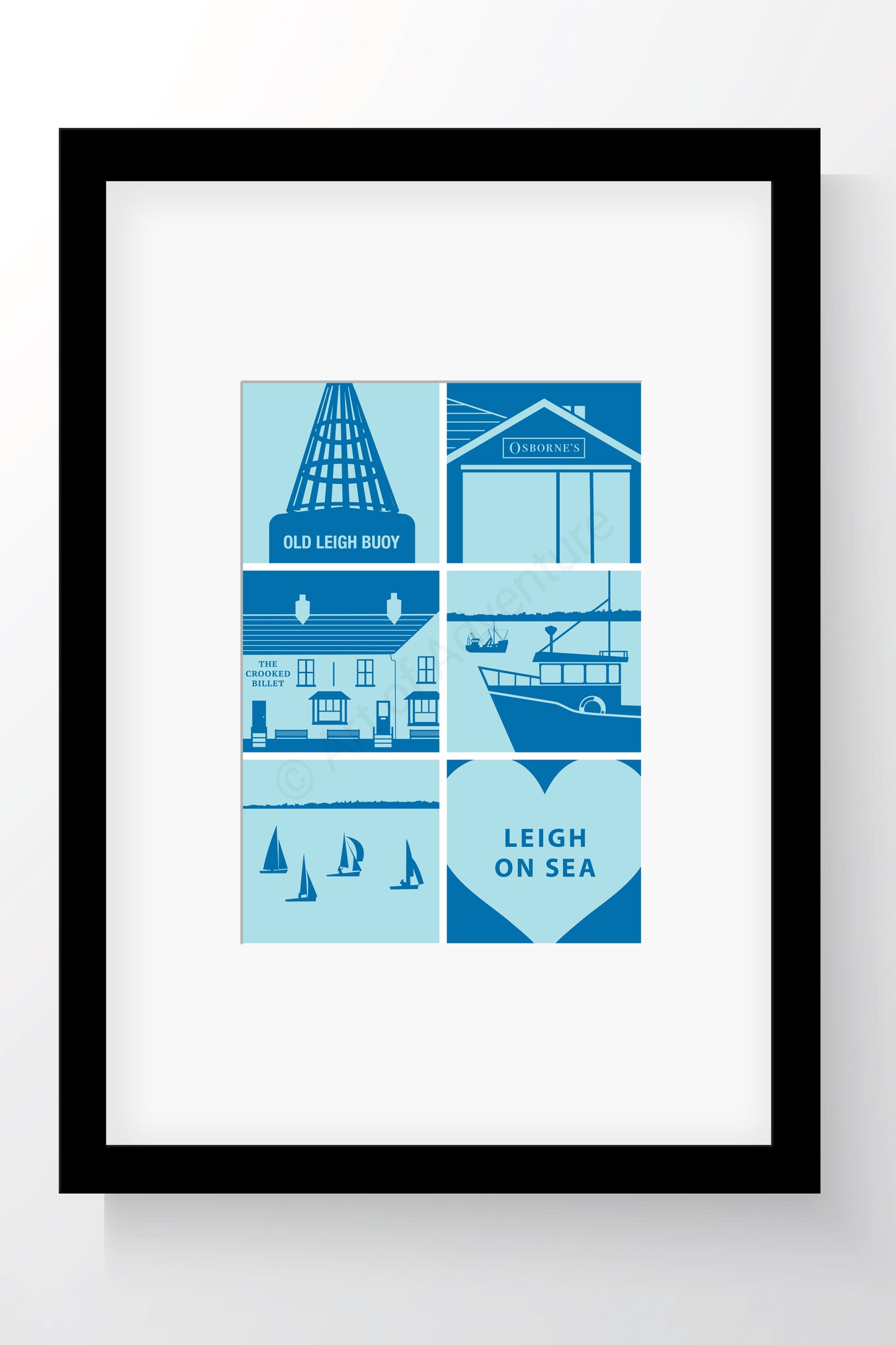 Silhouette Mini Print – Leigh-on-Sea