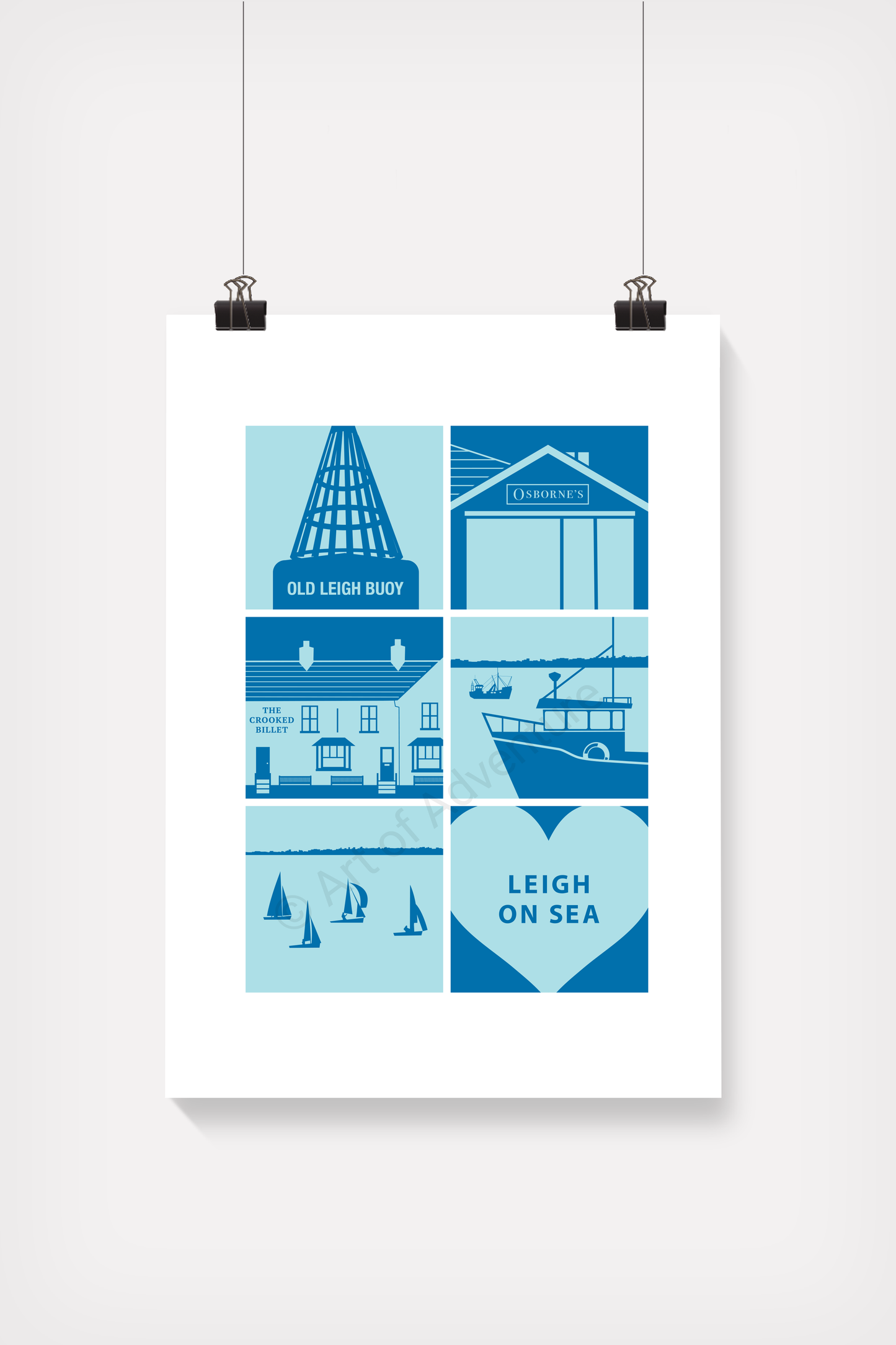 Silhouette Mini Print – Leigh-on-Sea
