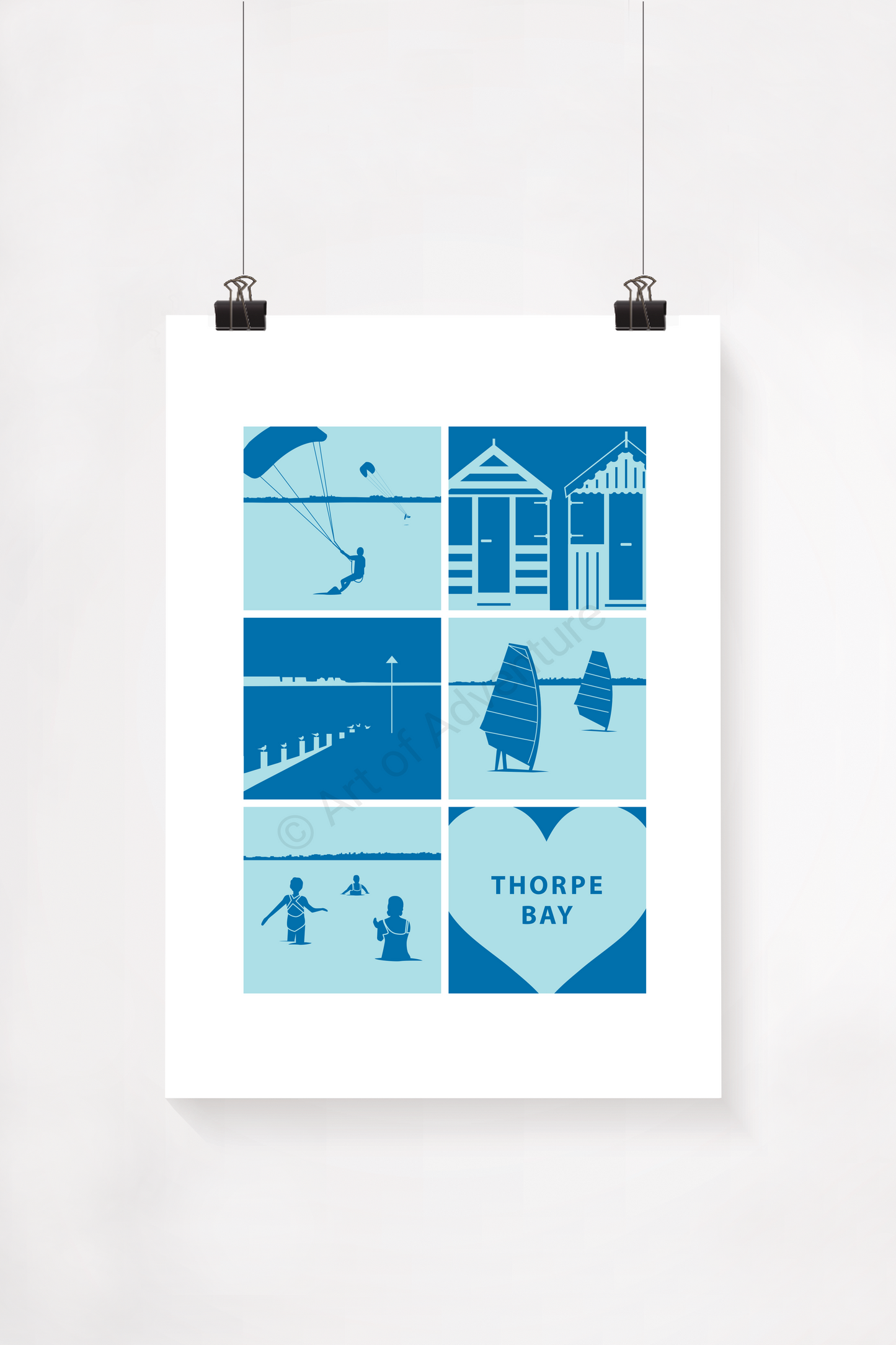Silhouette Mini Print – Thorpe Bay