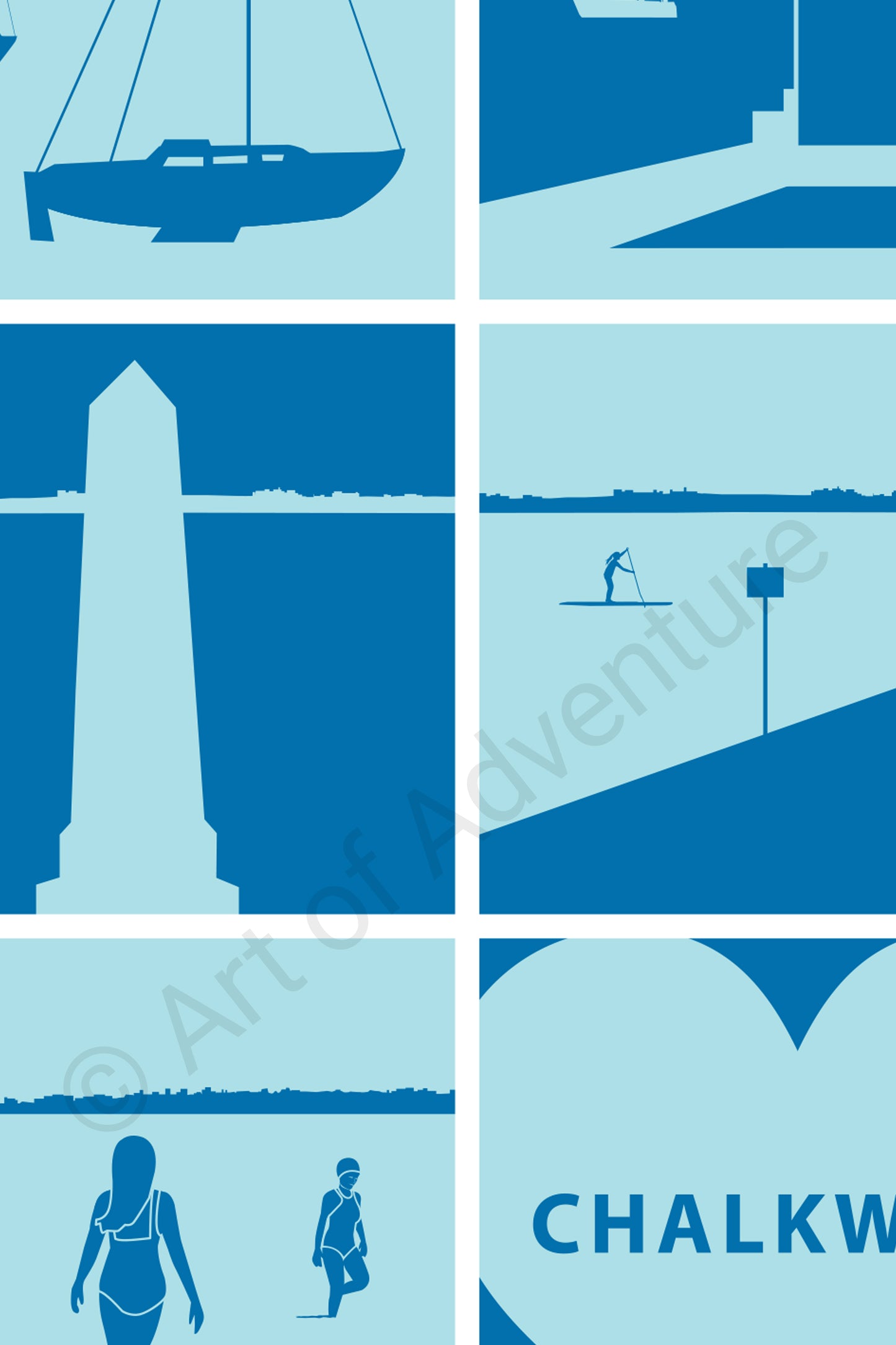 Silhouette Mini Print – Chalkwell