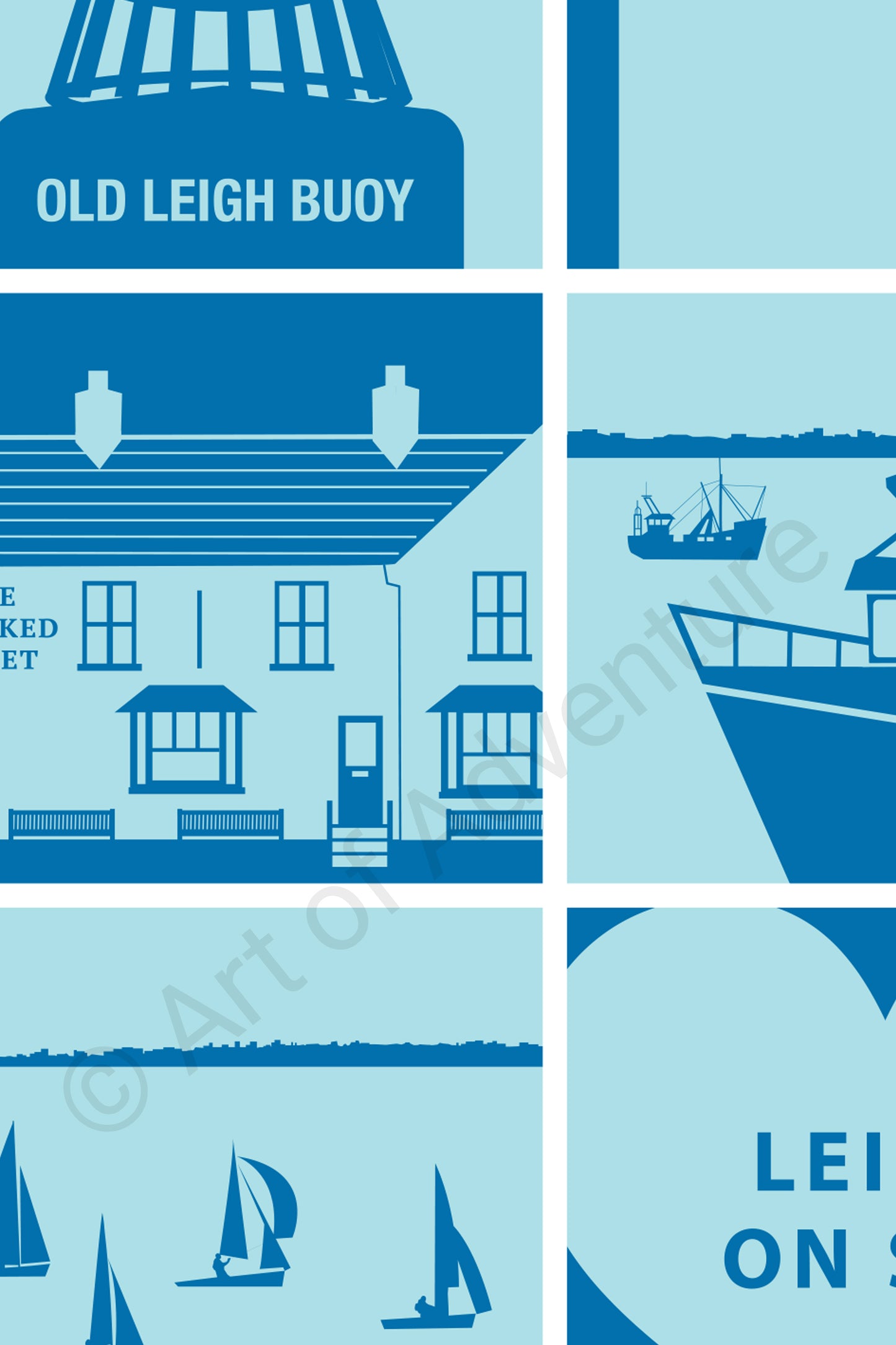 Silhouette Mini Print – Leigh-on-Sea
