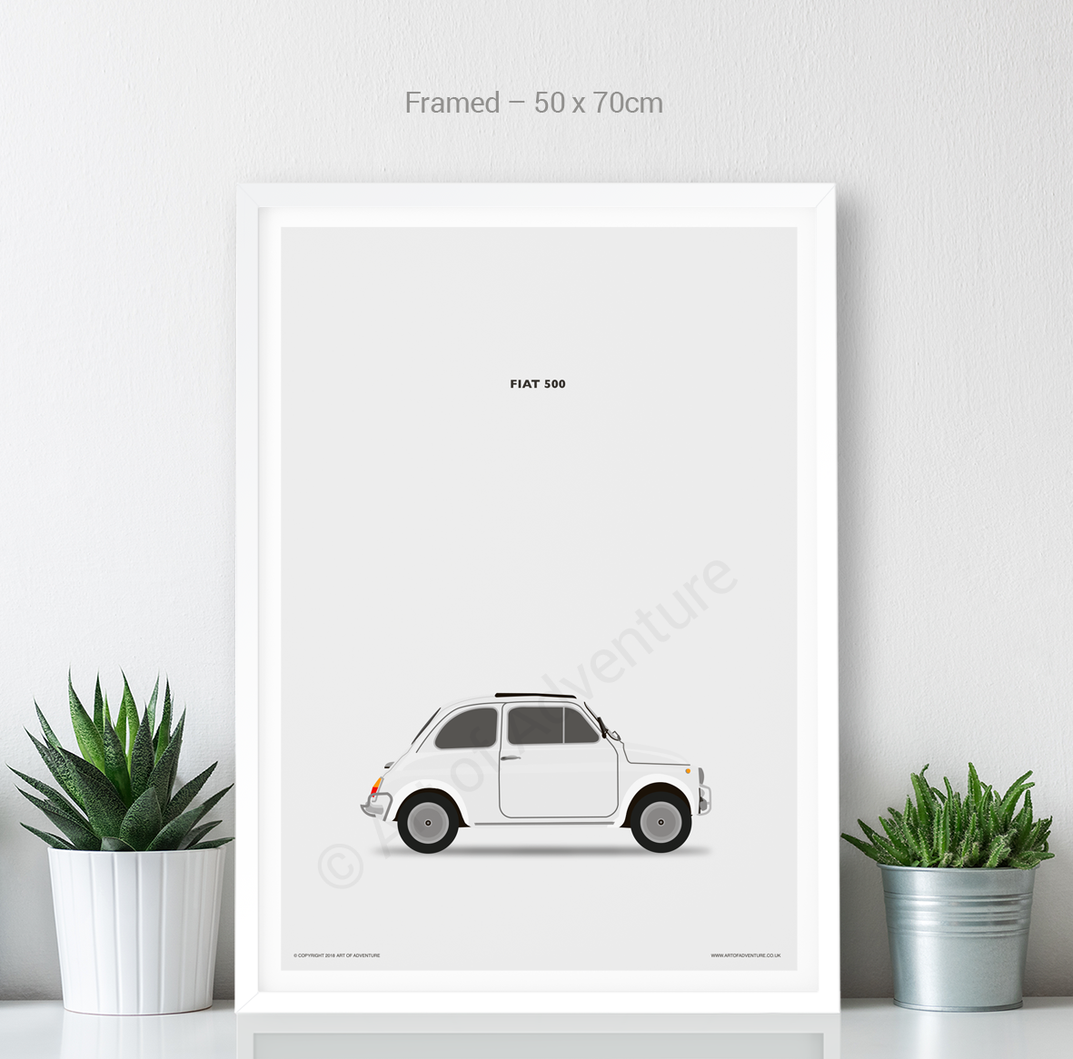 Fiat 500 White - Art of Adventure