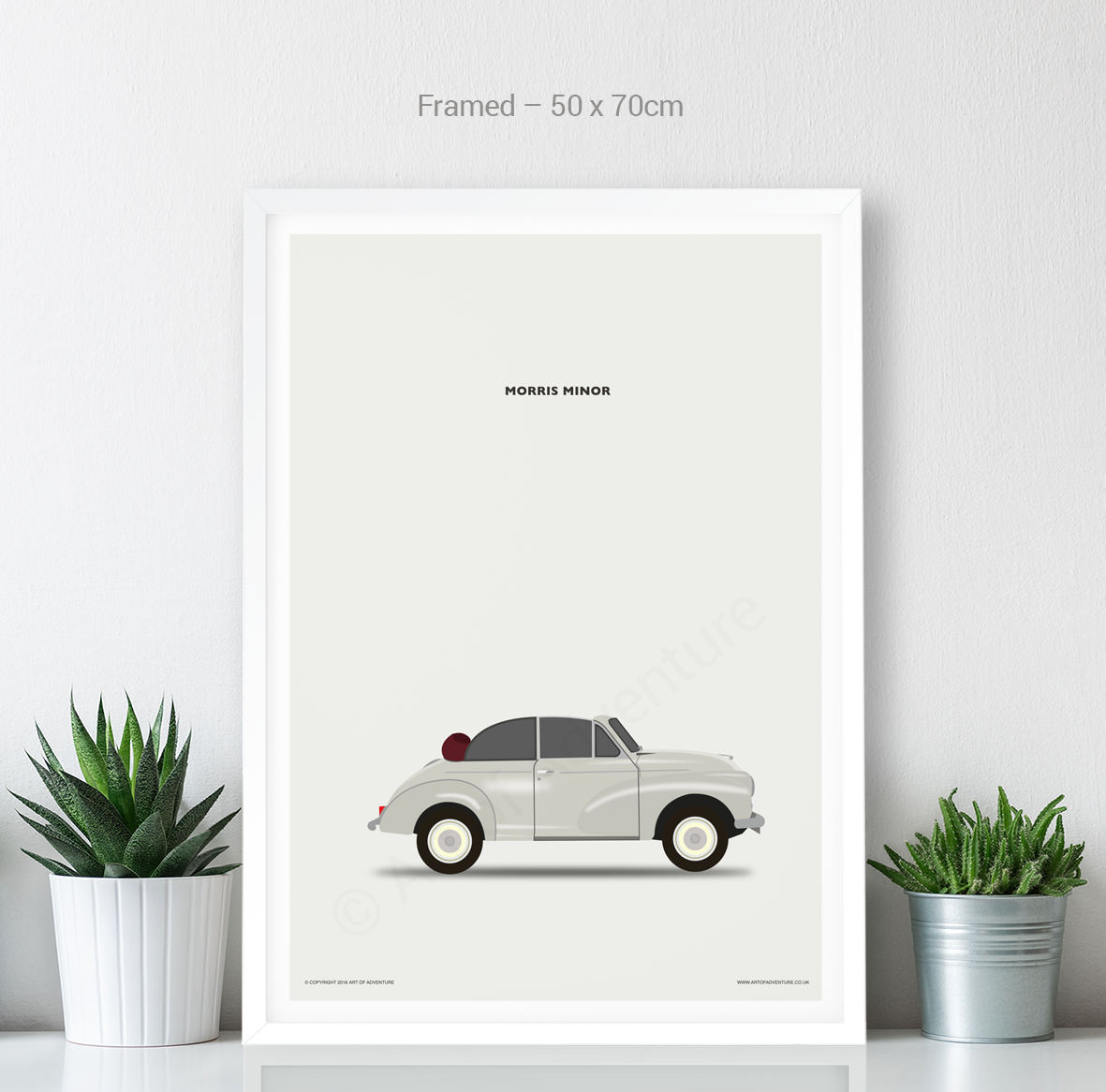 Morris Minor Portrait Convertable - Art of Adventure