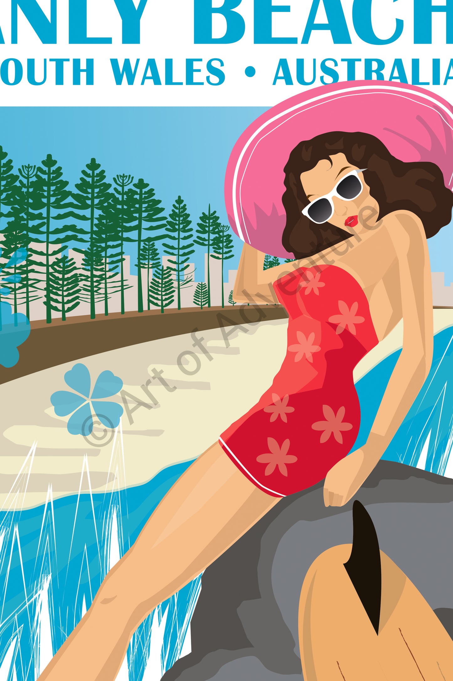 Surfer Girl In Hat – Manly Beach