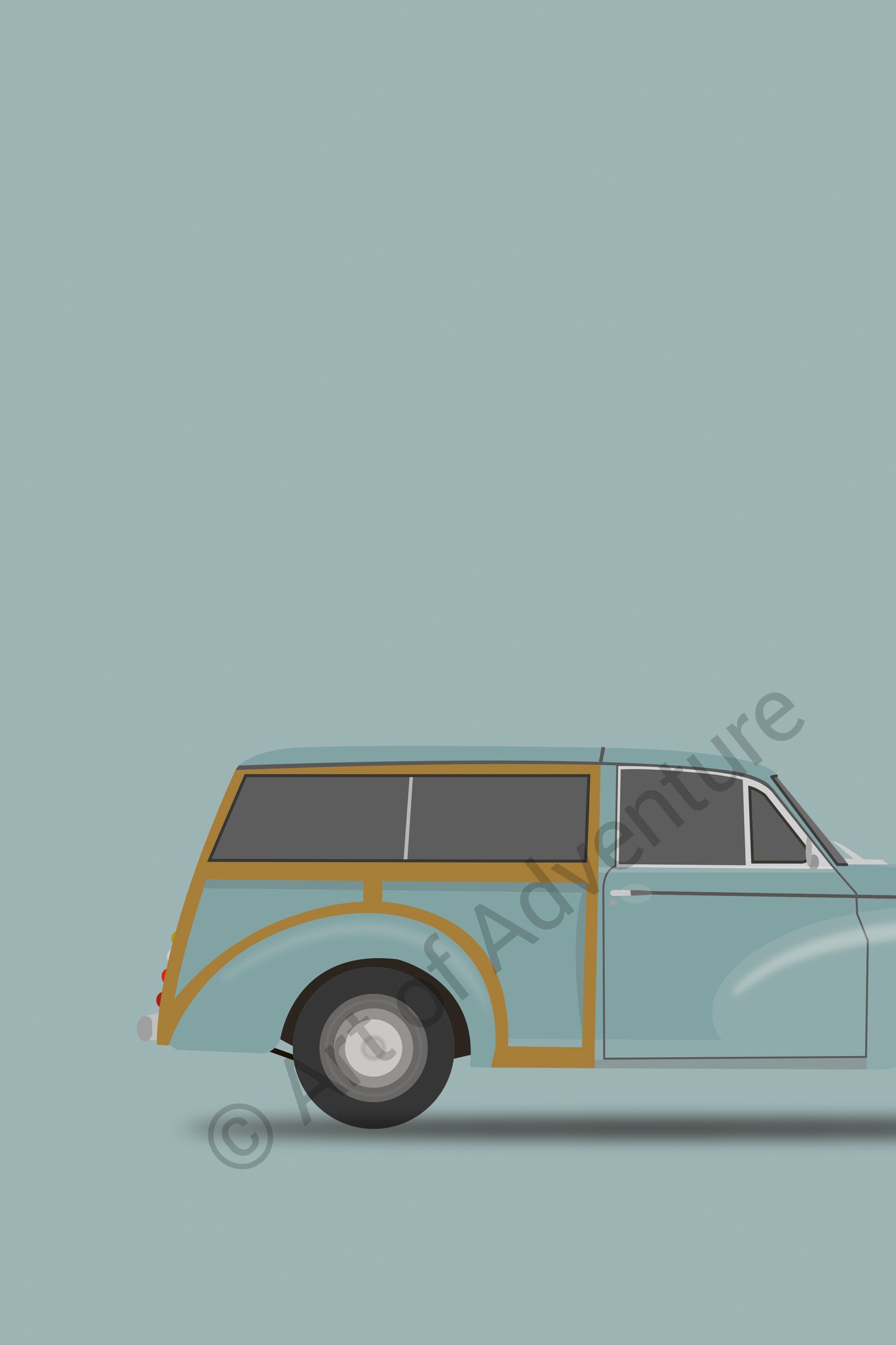 Morris Minor Traveller Blue