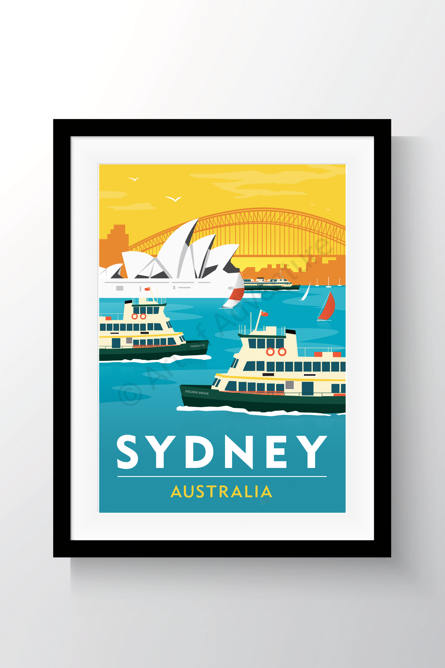 Harbour Ferries Sunset – Sydney - Art of Adventure