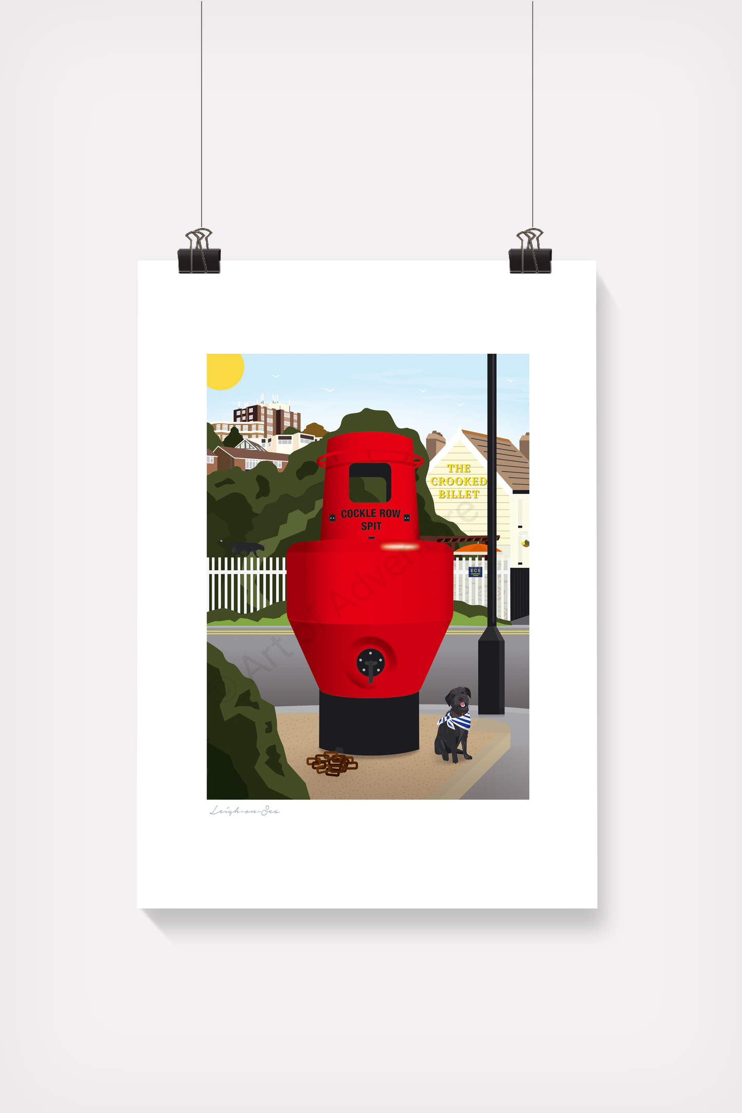 Cockle Row Spit Mini Print – Leigh-on-Sea