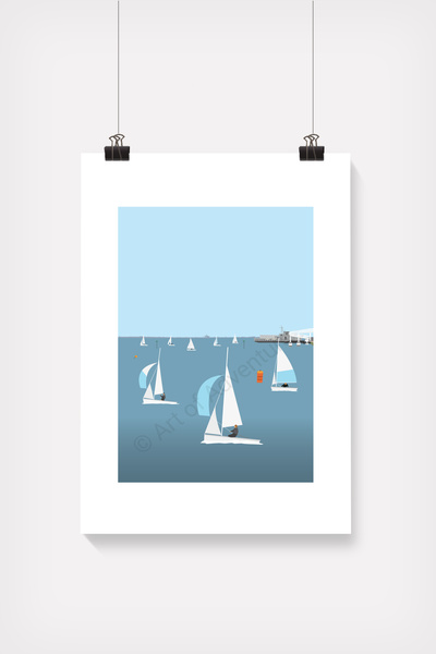 Essex Yacht Club Mini Print – Leigh-on-Sea
