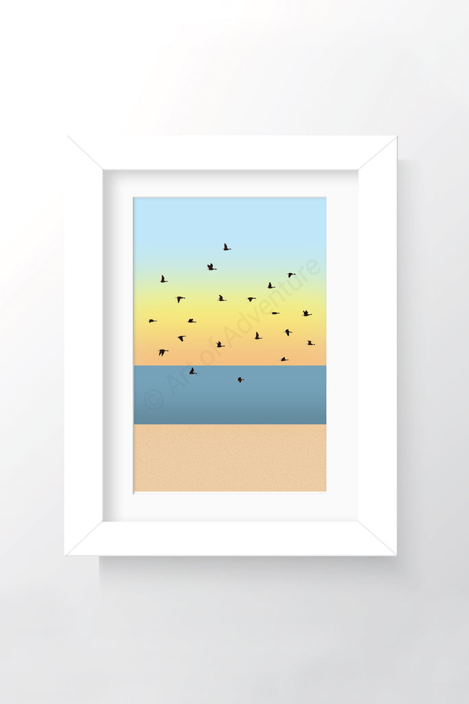 Geese Mini Print – Leigh-on-Sea