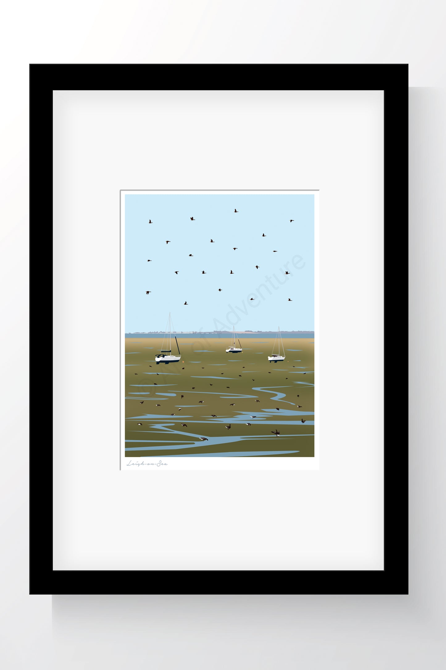Mud Flats Mini Print – Leigh-on-Sea
