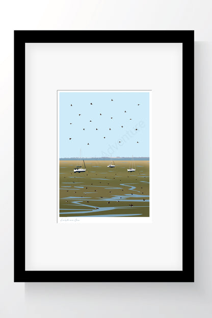 Mud Flats Mini Print – Leigh-on-Sea