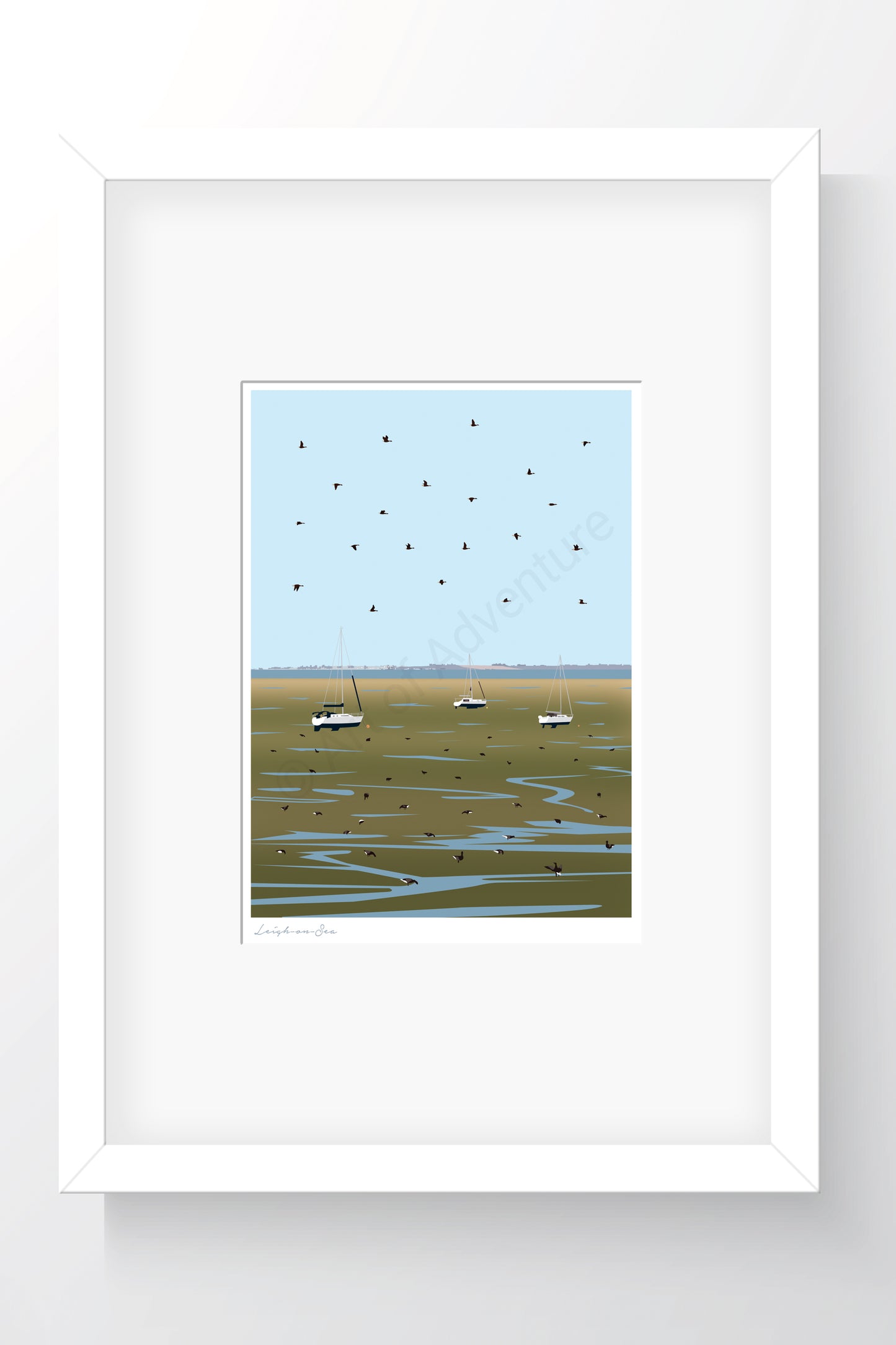 Mud Flats Mini Print – Leigh-on-Sea