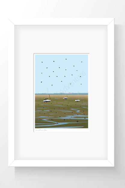 Mud Flats Mini Print – Leigh-on-Sea