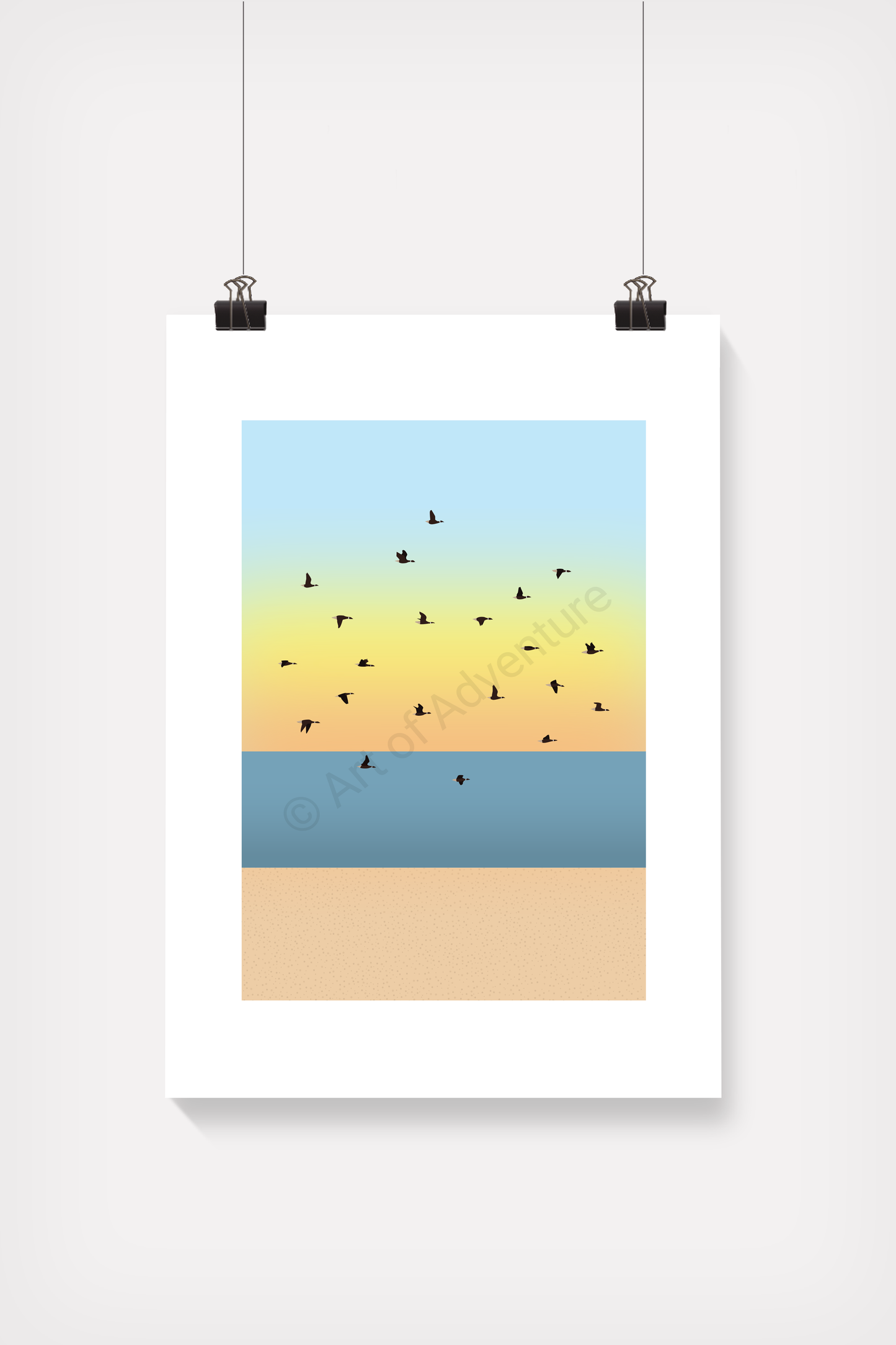 Geese Mini Print – Leigh-on-Sea