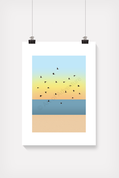 Geese Mini Print – Leigh-on-Sea
