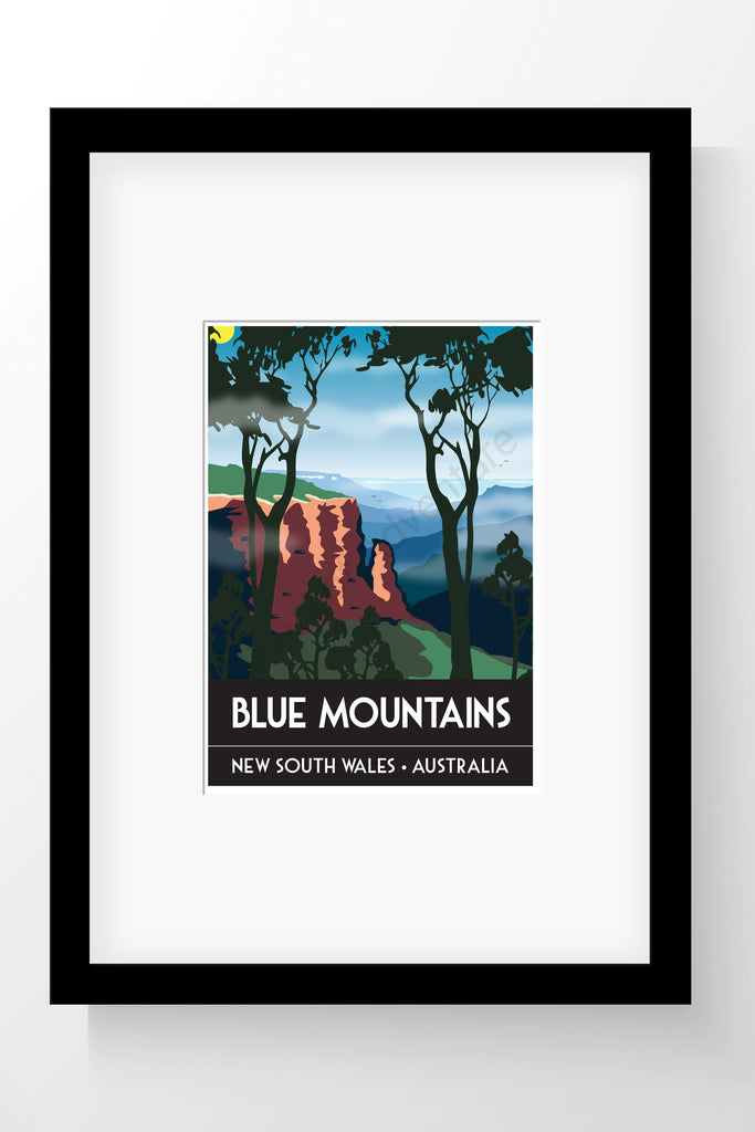 Blue Mountains Mini Print