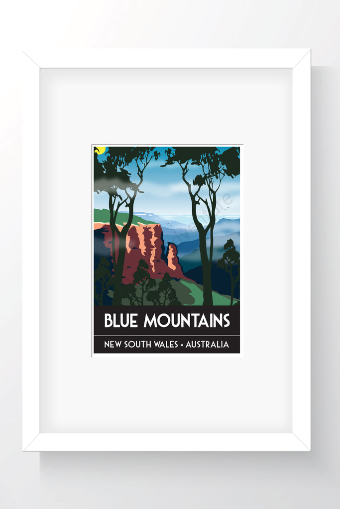 Blue Mountains Mini Print