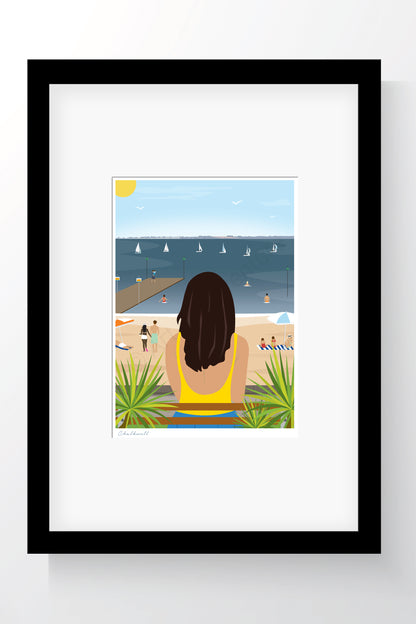 Swimmer Mini Print – Chalkwell