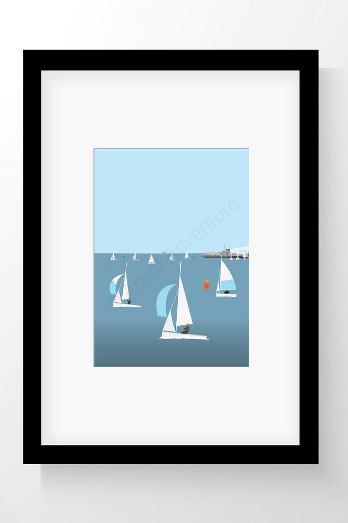 Essex Yacht Club Mini Print – Leigh-on-Sea