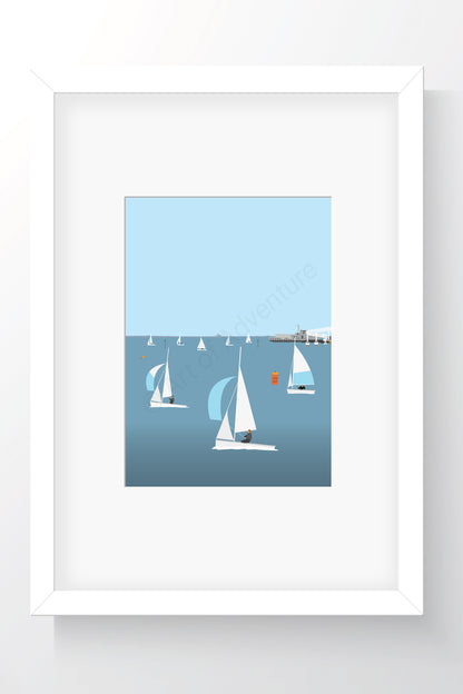 Essex Yacht Club Mini Print – Leigh-on-Sea