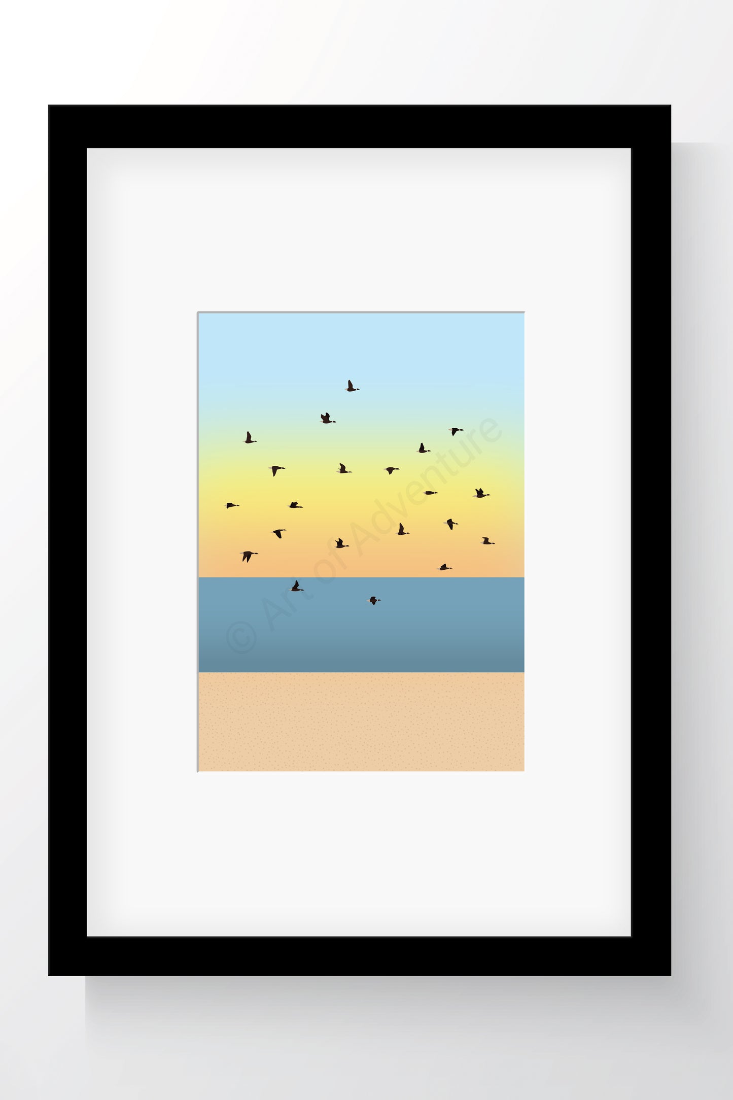 Geese Mini Print – Leigh-on-Sea