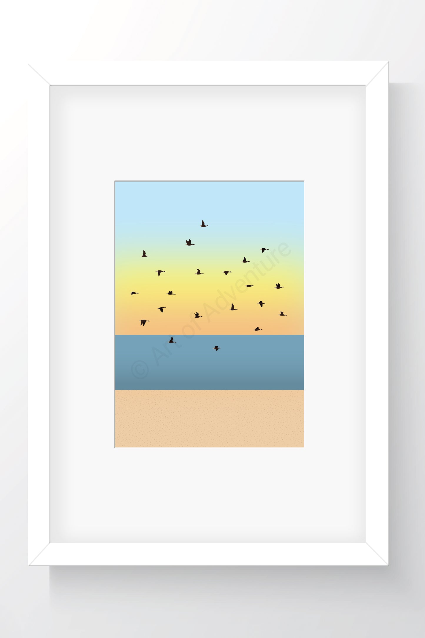 Geese Mini Print – Leigh-on-Sea