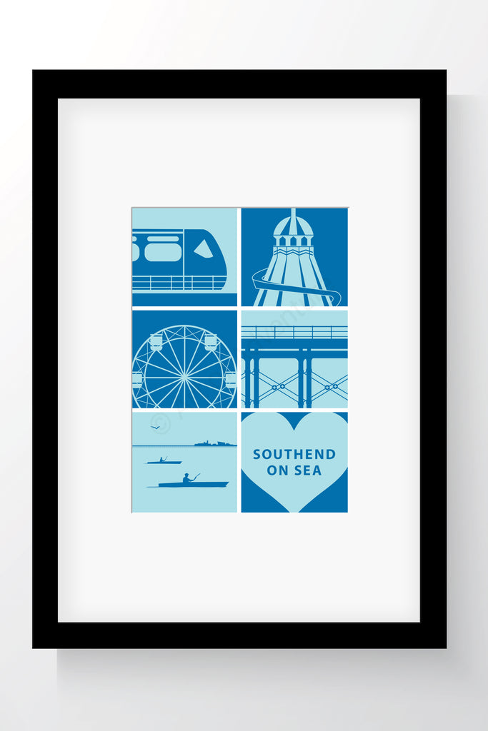 Silhoutte Mini Print – Southend-on-Sea