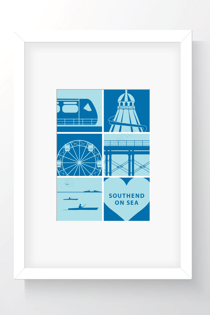 Silhoutte Mini Print – Southend-on-Sea