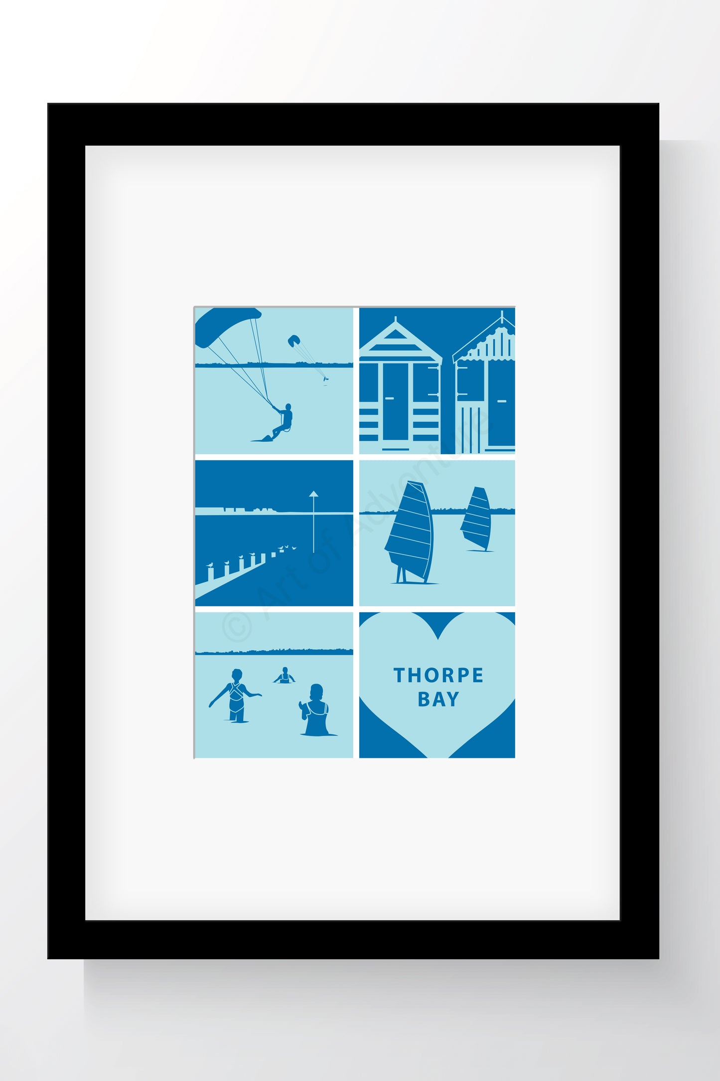 Silhouette Mini Print – Thorpe Bay