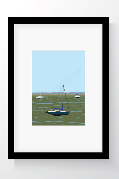 Tide Out Mini Print – Leigh-on-Sea