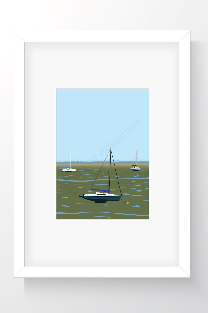 Tide Out Mini Print – Leigh-on-Sea