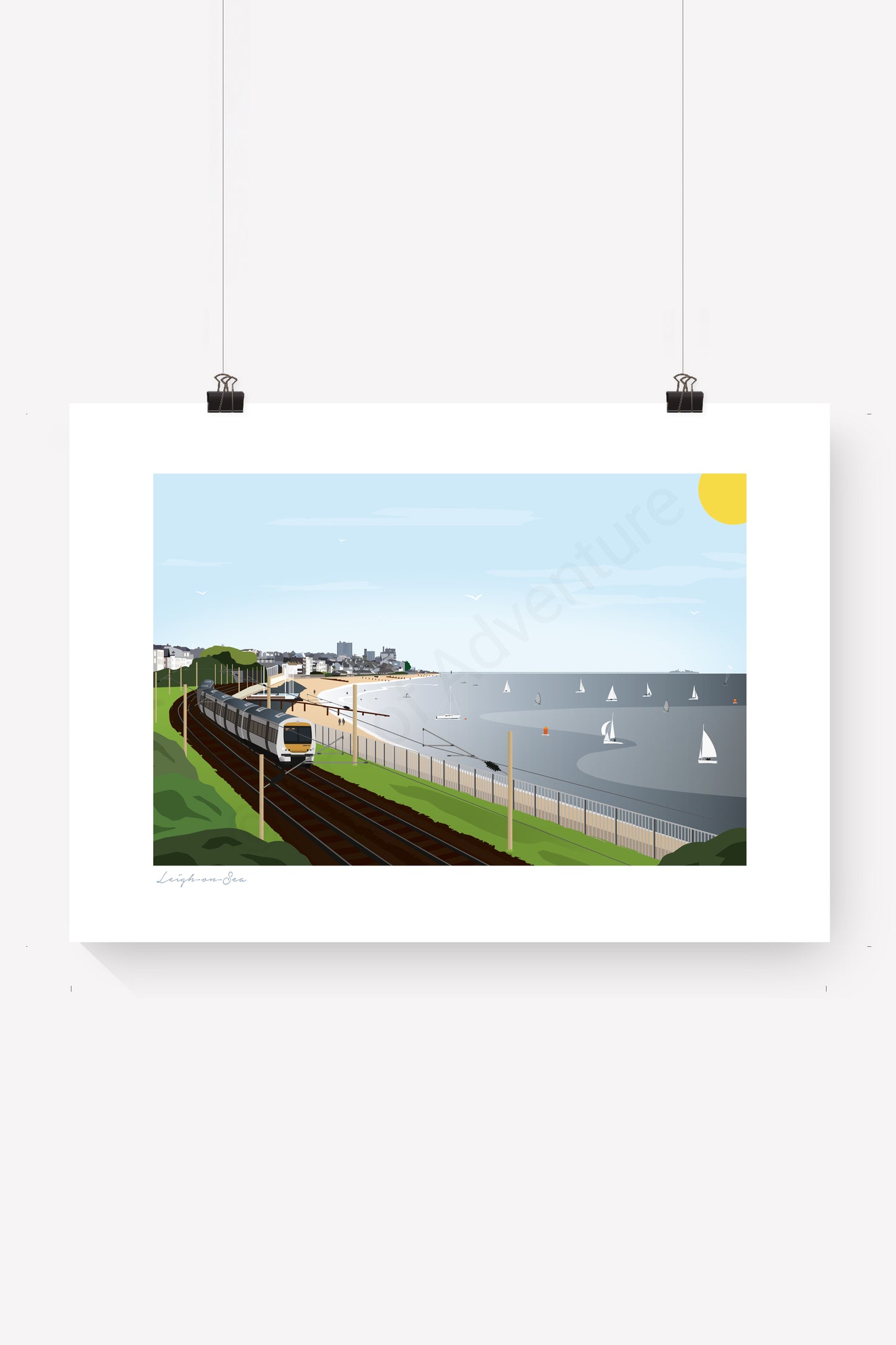 Train Mini Print – Leigh-on-Sea