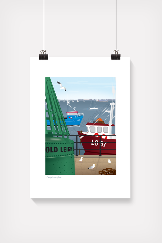 Old Leigh Buoy Mini Print – Leigh-on-Sea