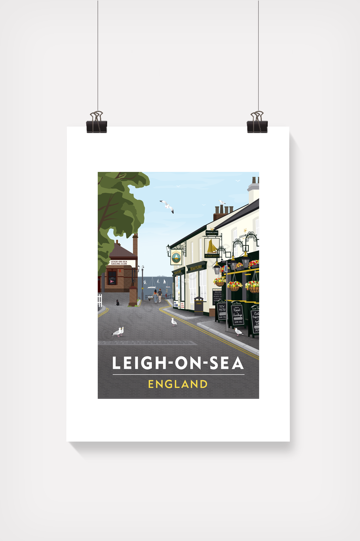 Old Leigh Pubs – Mini Print