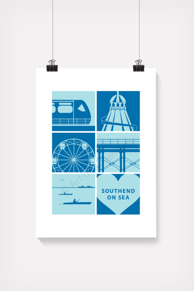 Silhoutte Mini Print – Southend-on-Sea