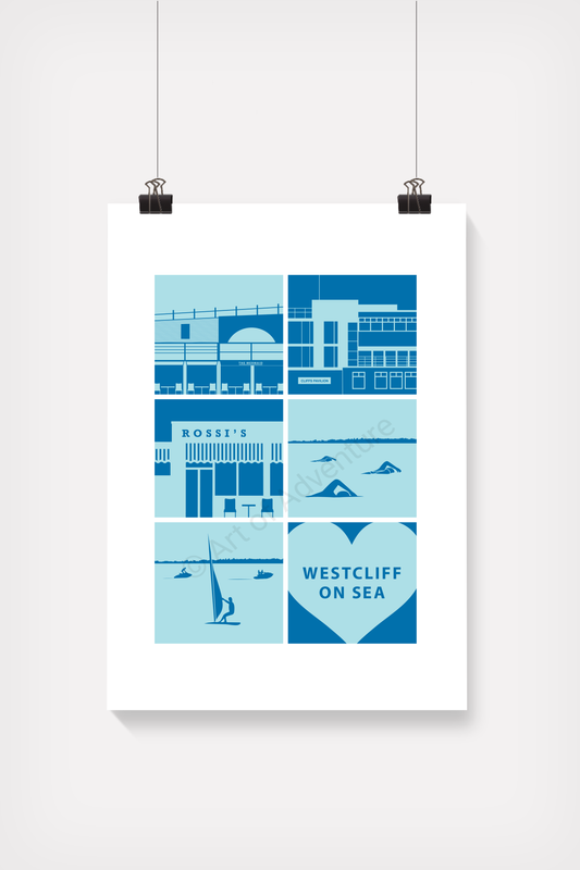 Silhouette Mini Print – Westcliff-on-Sea