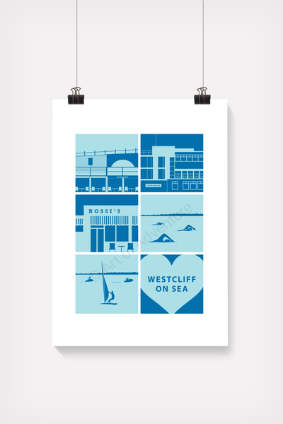 Silhoutte Mini Print – Westcliff-on-Sea