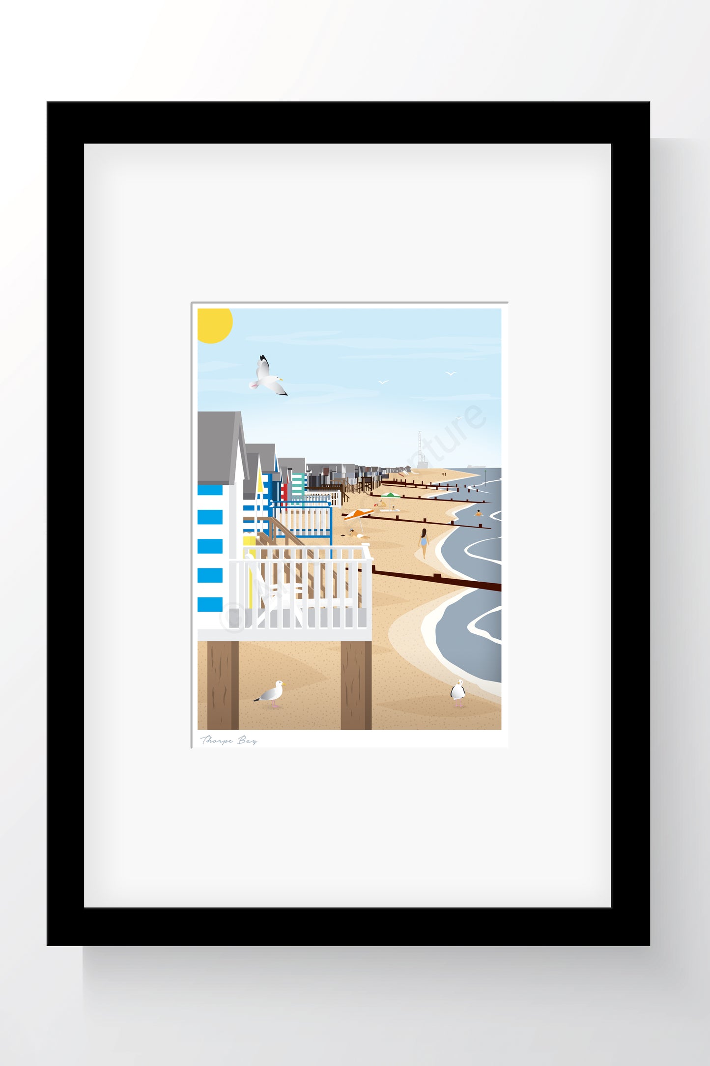 Beach Huts Mini Print – Thorpe Bay