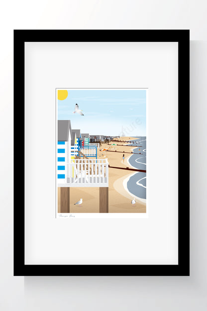 Beach Huts Mini Print – Thorpe Bay