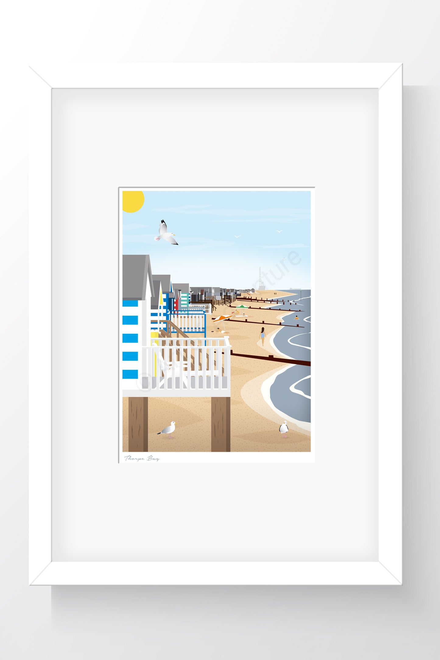 Beach Huts Mini Print – Thorpe Bay