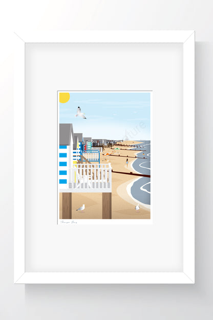 Beach Huts Mini Print – Thorpe Bay