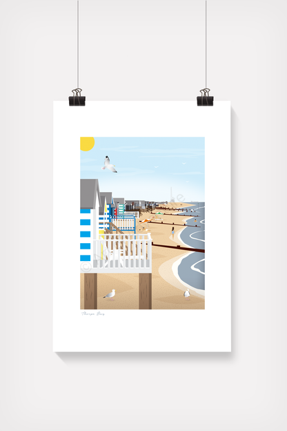 Beach Huts Mini Print – Thorpe Bay