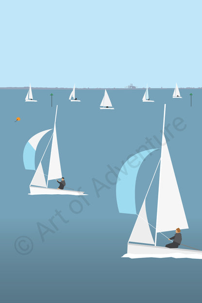 Essex Yacht Club Mini Print – Leigh-on-Sea