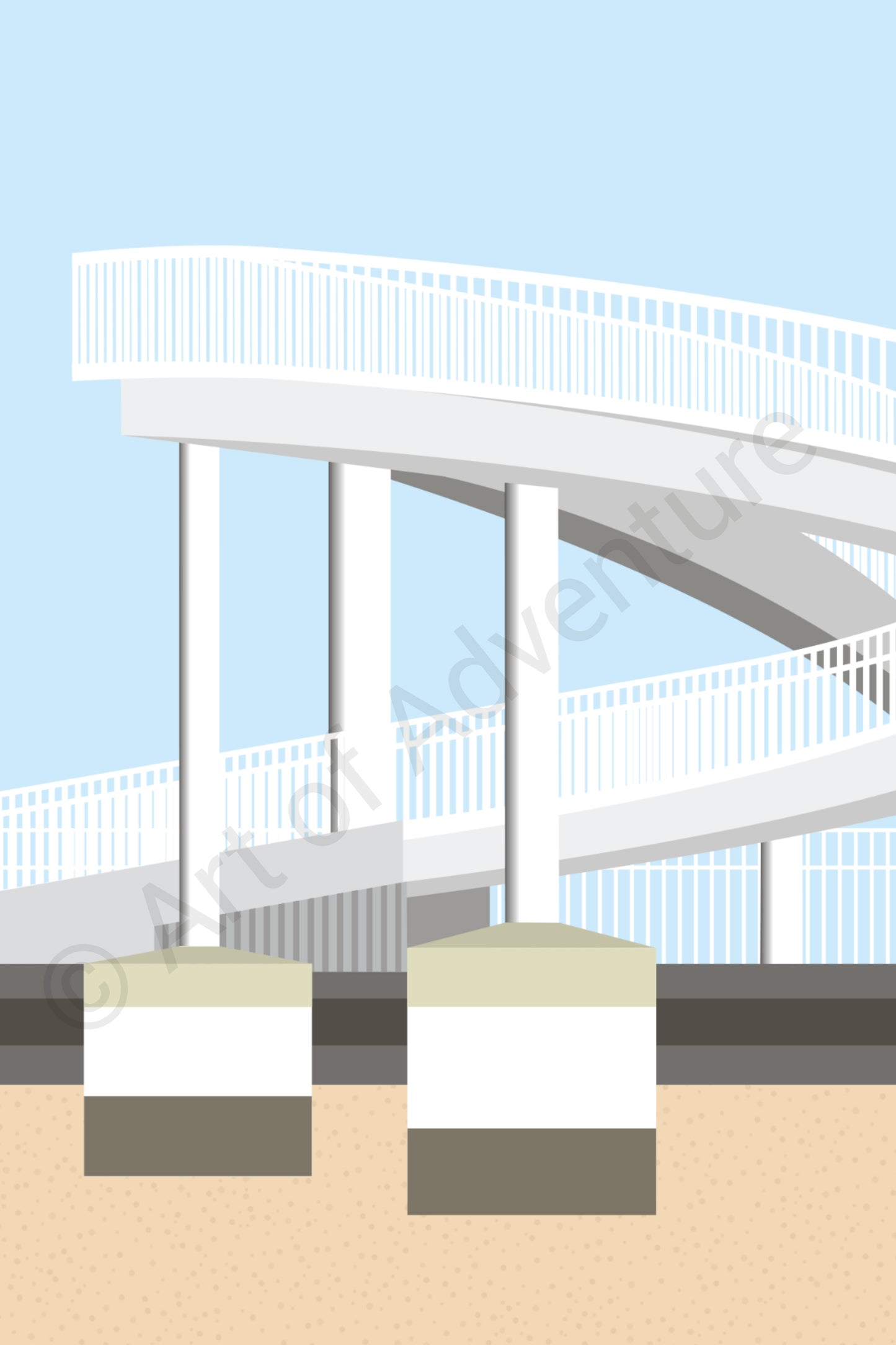 Gypsy Bridge Mini Print – Leigh-on-Sea