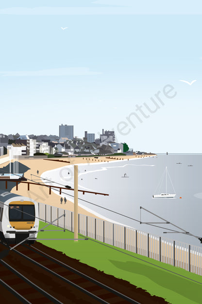 Train Mini Print – Leigh-on-Sea